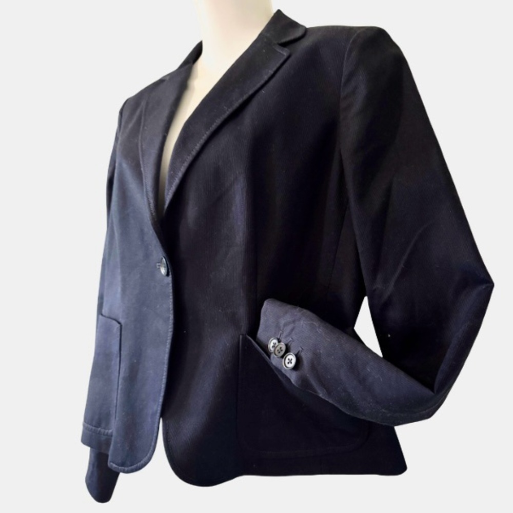 JCrew Navy Blue Schoolboy Jacket in Cotton, Navy Blazer